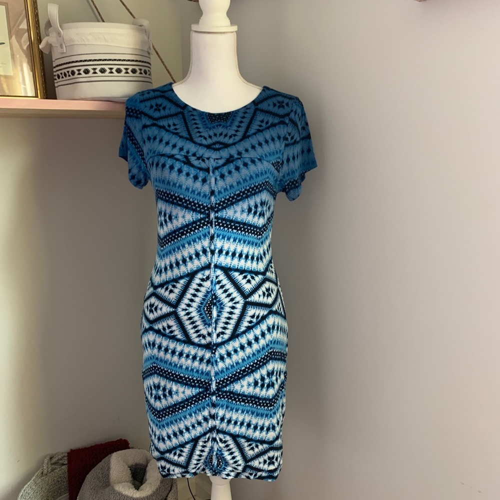 Tart Ombré Tie Dye Bodycon Dress w/ Back Cut-out